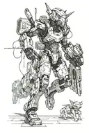 Combine elements of anime and gaming to create a futuristic cyberpunk scene with characters from popular games battling it out on a virtual reality battlefield tattoo design idea