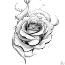 Rose and 3 Musketeers tattoo design idea