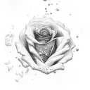 Rose and 3 Musketeers tattoo design idea