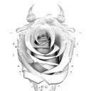 Rose and 3 Musketeers tattoo design idea