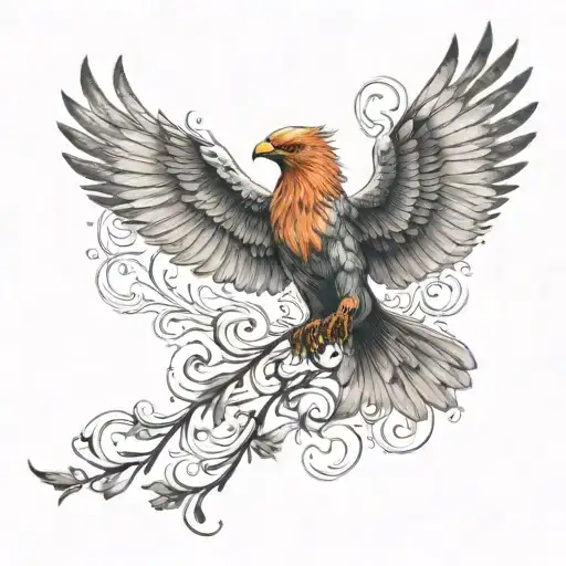 firebird tattoo design idea