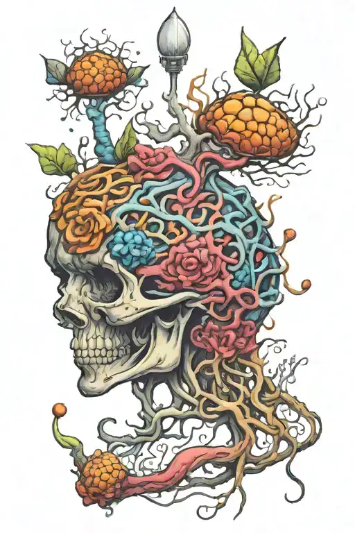 neuroscience tattoo design idea