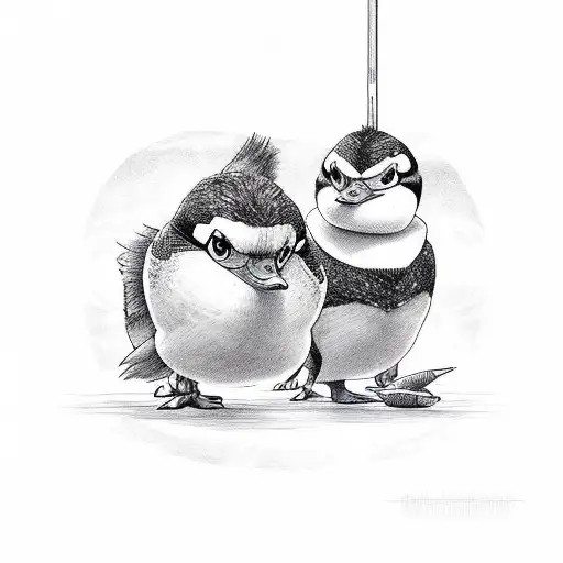 mighty ducks tattoo design idea