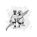 mighty ducks tattoo design idea