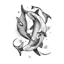 Orca constellation  tattoo design idea