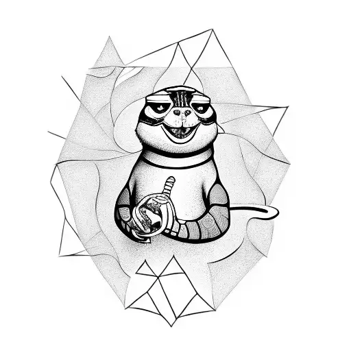 mister oogway tattoo design idea