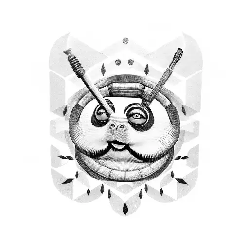 mister oogway tattoo design idea