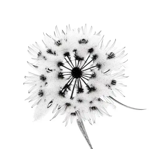 Cherry Blossom, Sagebrush and Cornflower together minimalist tattoo design idea