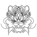 design a tattoo with the name Iris tattoo design idea