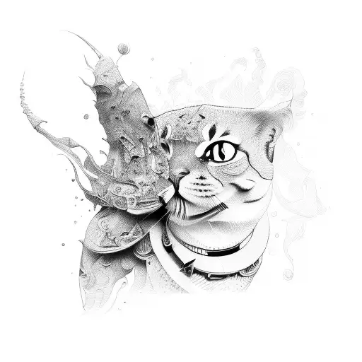 Dynamic illustration of the impetus to make things happen tattoo design idea