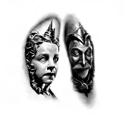 the wizard of oz tattoo design idea