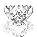 last name Châtelain and Menier tattoo design idea