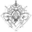 last name Châtelain and Menier tattoo design idea