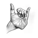 giving hands tattoo design idea