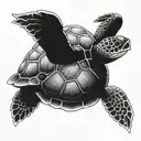 sea ​​turtle tattoo design idea