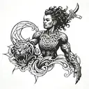 undefeated   tattoo design idea