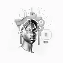 asap rocky testing  tattoo design idea