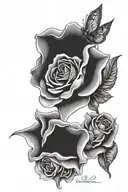 memorial, mom, love you to pieces, heads up penny  tattoo design idea
