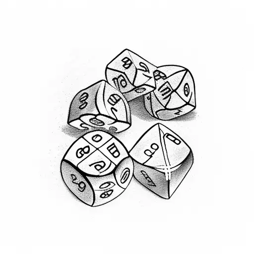roll the dice  tattoo design idea