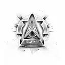 dice and arrowhead tattoo design idea