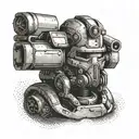 fallout brotherhood of steel tattoo design idea