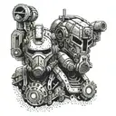 fallout brotherhood of steel tattoo design idea