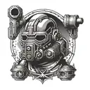 fallout brotherhood of steel tattoo design idea