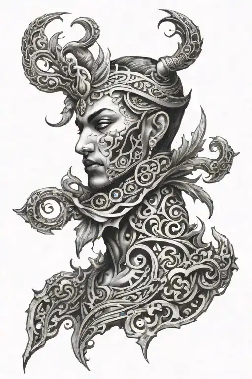 amir tataloo m made entirely of black   tattoo design idea