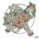 Amir prayed tattoo design idea