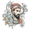 Amir prayed tattoo design idea