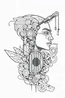 Incorporate elements from Amir Tataloo's music into a tattoo design tattoo design idea