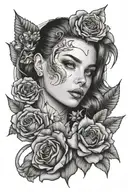 lana Rhoades tattoo design idea