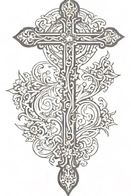 Cross tattoo tattoo design idea