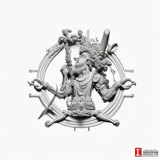 classic sculptures from david by Miguel Angel tattoo design idea