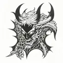 devilman crybaby tattoo design idea