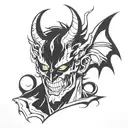 devilman crybaby tattoo design idea