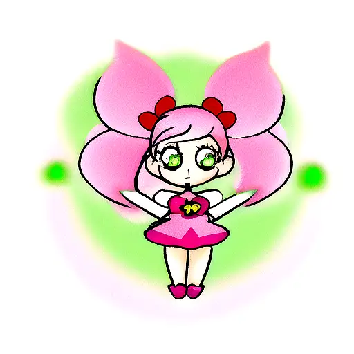 blossom powerpuff tattoo design idea