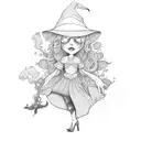 blossom powerpuff witch tattoo design idea