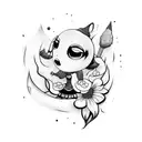 blossom powerpuff witch tattoo design idea