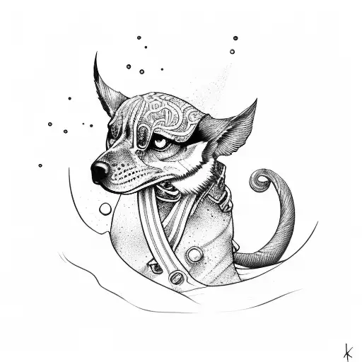 surf, leash, trebke key tattoo design idea