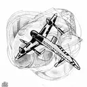 aircraft tattoo design idea