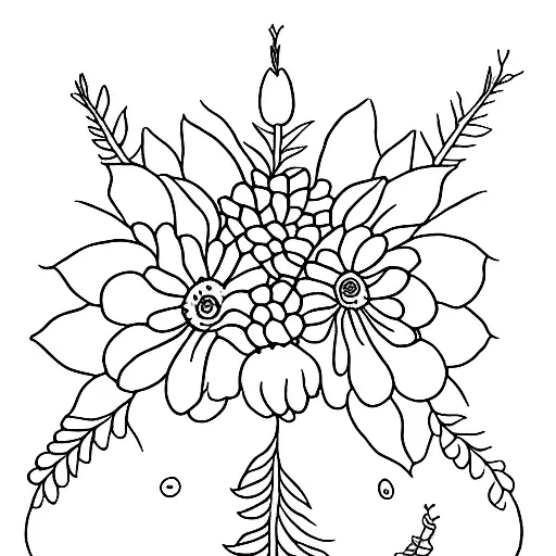 birth flower march may and june tattoo design idea