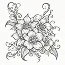 Tangled flower tattoos  tattoo design idea