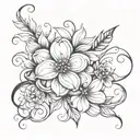 Tangled flower tattoos  tattoo design idea