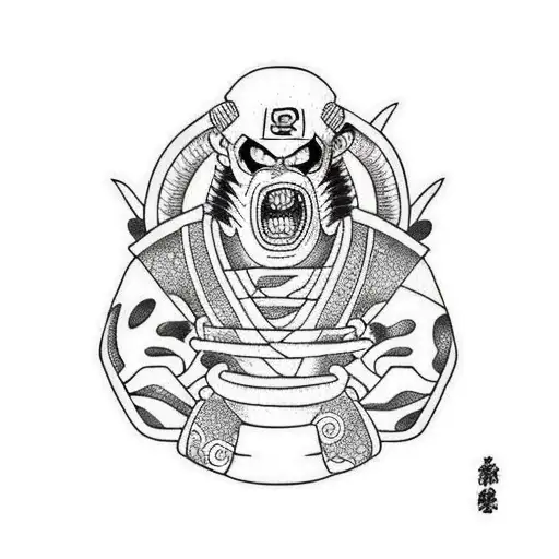 killer bee naruto tattoo design idea