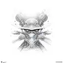 Trippy Alien tattoo design idea