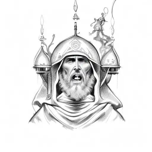 Saint Anthony tattoo design idea