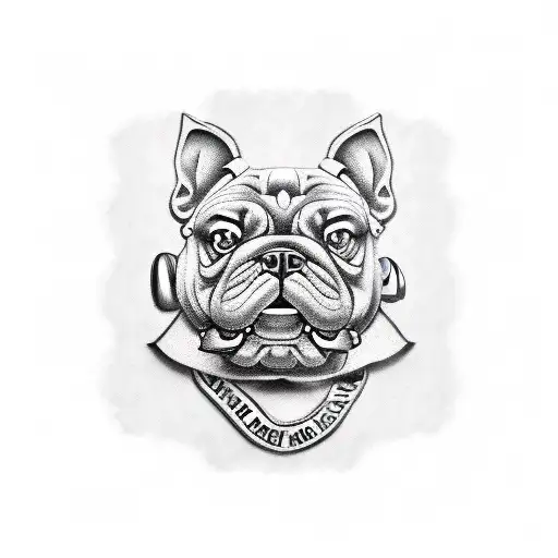 Marine Corps bulldog tattoo design idea