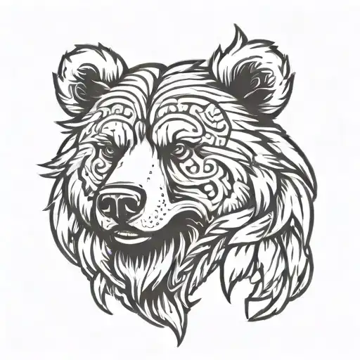 bear claw teddy bear tattoo design idea