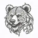 bear claw teddy bear tattoo design idea